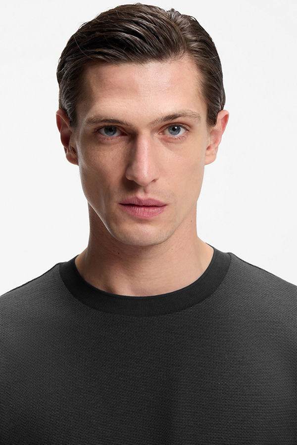 ΜΠΛΟΥΖΑ T-SHIRT BOSS - 001 ΜΑΥΡΟ